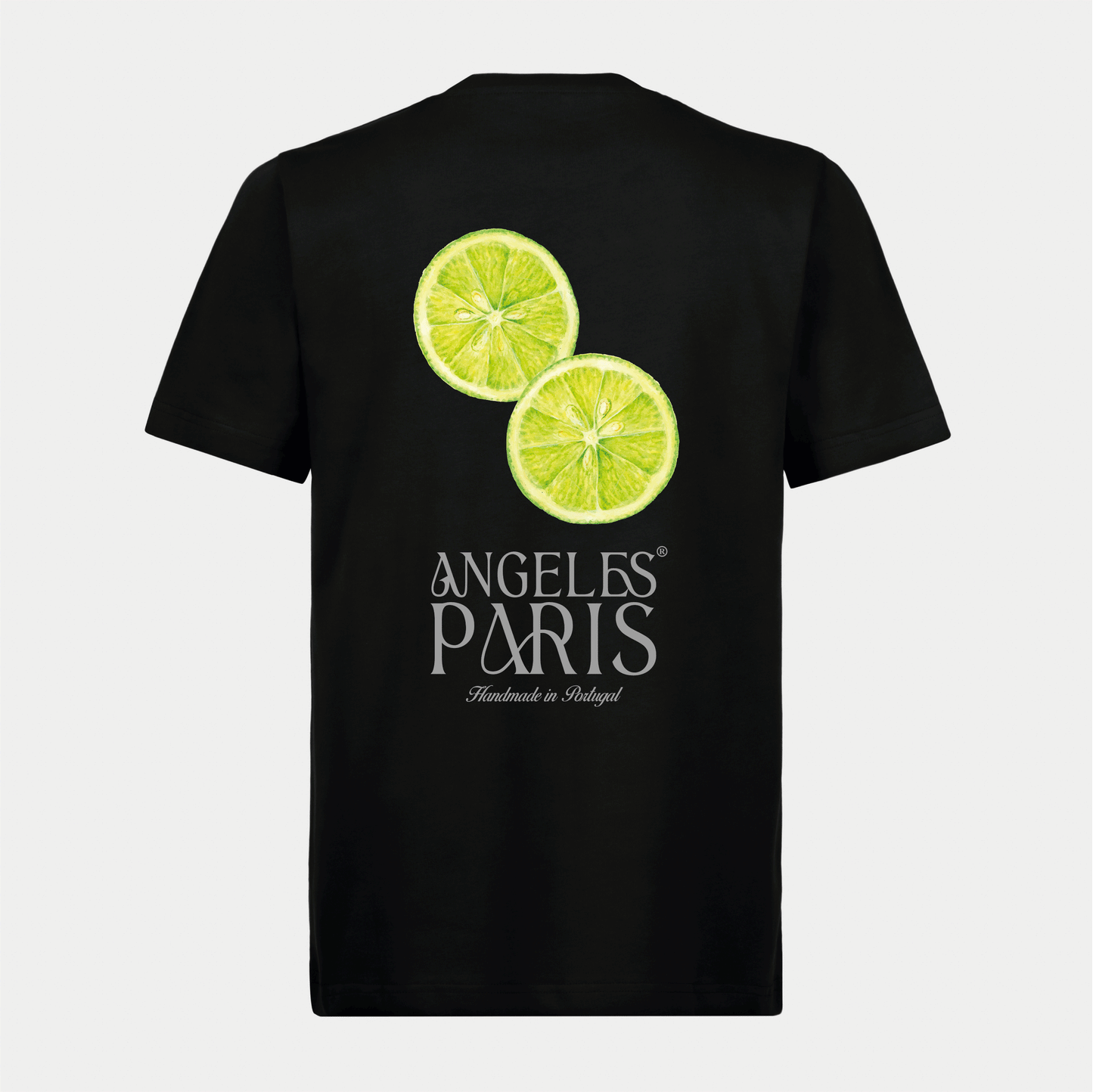 Lime - Black Tee