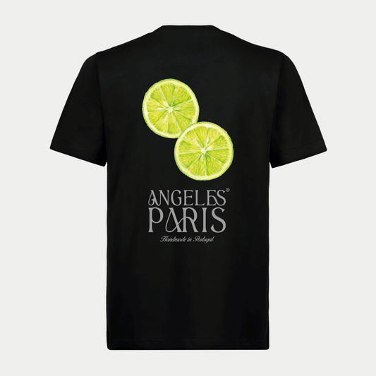 Lime - Black Tee