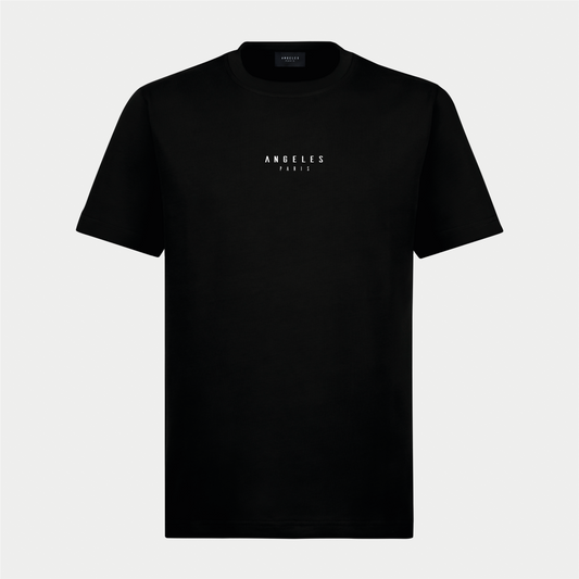 Oversize Embrodery - Black Tee