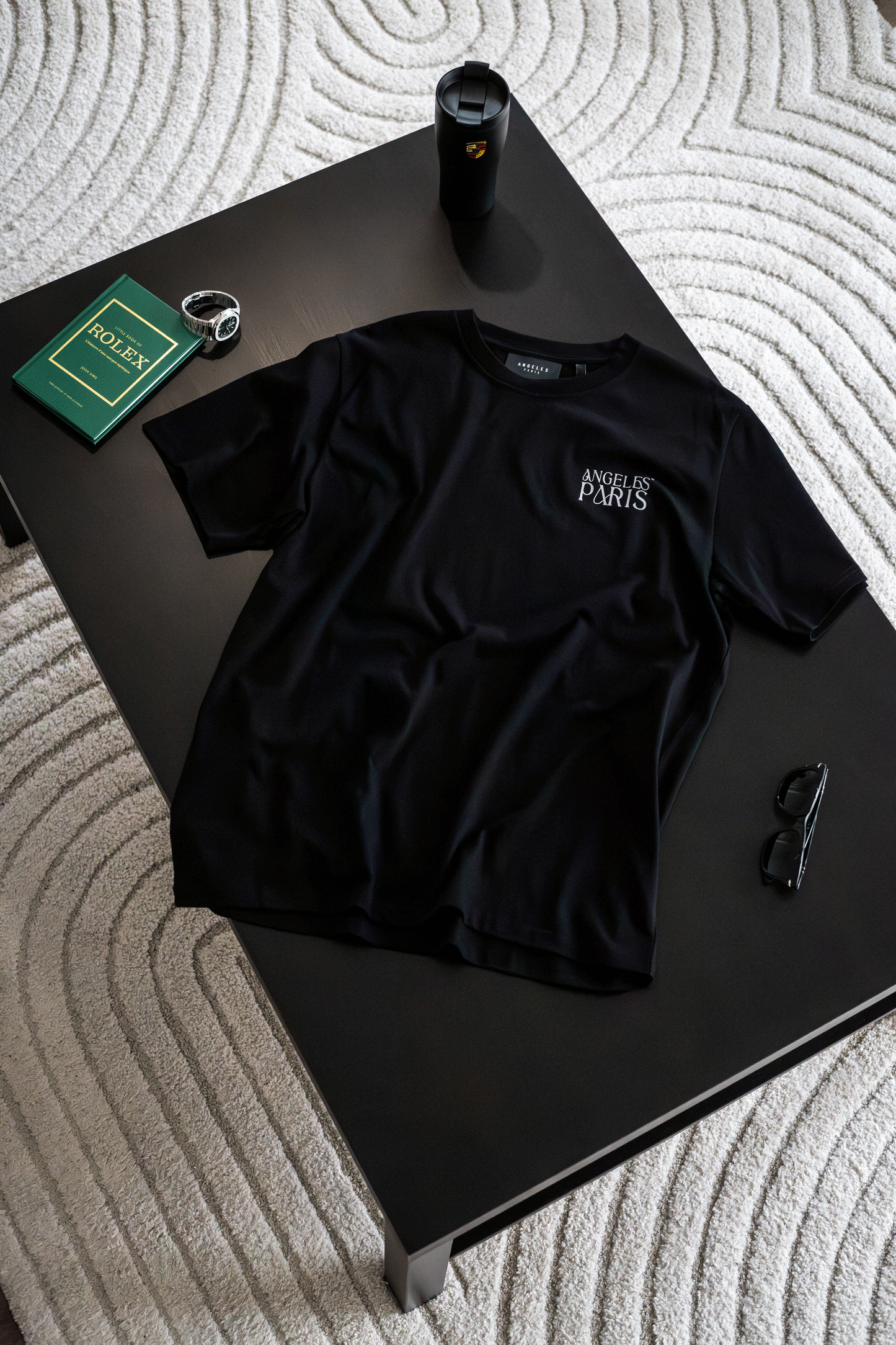 Lime - Black Tee