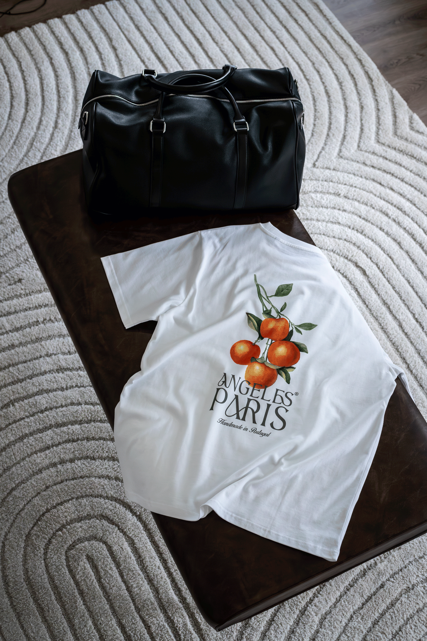 Grape Orange - White Tee